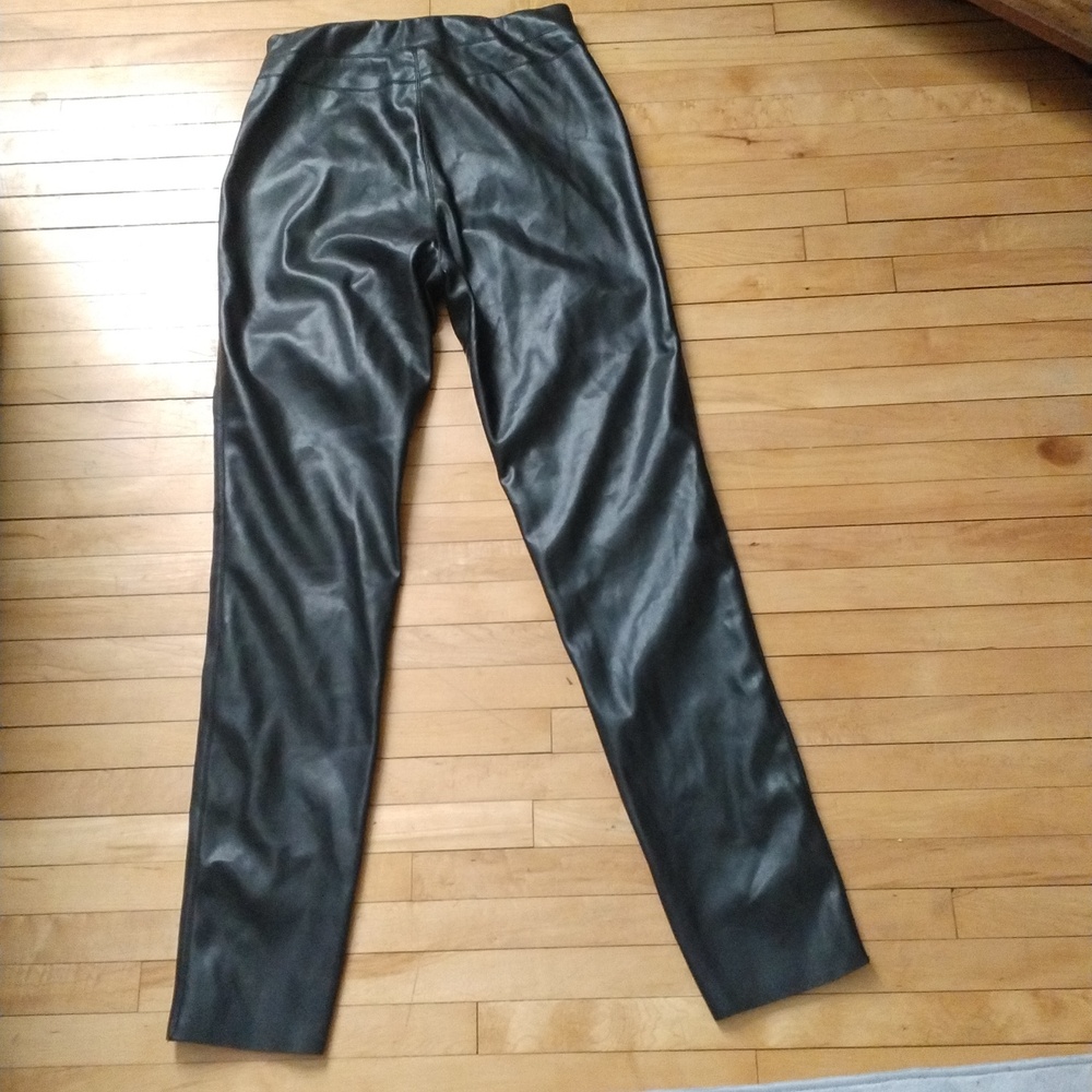 NWOT Nordstrom faux leather brown pants size medium ankle length - Picture 5 of 5